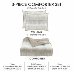 Alternative view of New 🤩 Five Queens Court Vernon Grey Comforter Set 💯