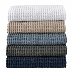 Alternative view of Discount ⭐ Five Queens Court Pine Beach Throw Chambray ⌛