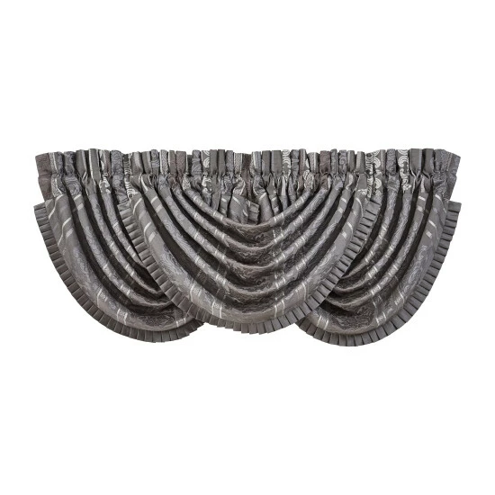 New π Five Queens Court Mackay Woven Waterfall Valance With Pleats White π₯° 5 New π Five Queens Court Mackay Woven Waterfall Valance With Pleats White π₯° - Image 5