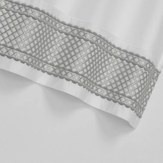 Cheap π Five Queens Court Montefiore Embroidered Sheet Set Silver π 5 Cheap π Five Queens Court Montefiore Embroidered Sheet Set Silver π - Image 5