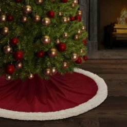 Deals π₯ Five Queens Court Cozy Sherpa π Christmas Tree π Skirt Evergreen β