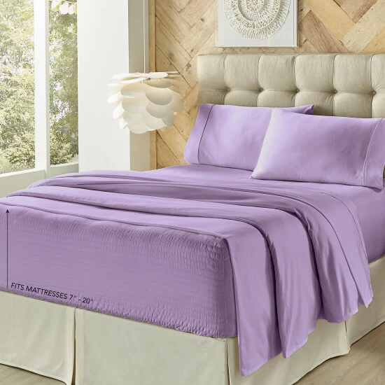 Outlet π₯° Five Queens Court Royal Fit 500 TC 4-pc. Bedsheet Set Tan π 4 Outlet π₯° Five Queens Court Royal Fit 500 TC 4-pc. Bedsheet Set Tan π - Image 4