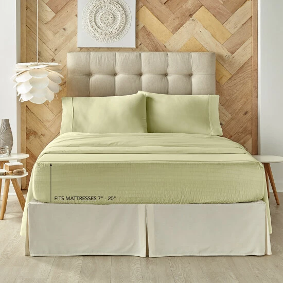 Outlet π₯° Five Queens Court Royal Fit 500 TC 4-pc. Bedsheet Set Tan π 8 Outlet π₯° Five Queens Court Royal Fit 500 TC 4-pc. Bedsheet Set Tan π - Image 8