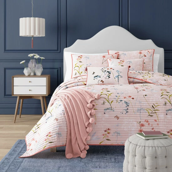 Deals π Five Queens Court Blakely Floral Quilted Coverlet β 1 Deals π Five Queens Court Blakely Floral Quilted Coverlet β