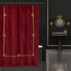 Best Pirce π Five Queens Court Nicholas π Christmas Shower Curtain Evergreen π