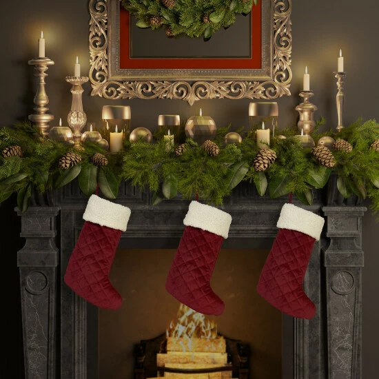 Hot Sale π₯ Five Queens Court Cozy Sherpa β Christmas Stocking Evergreen β¨ 1 Hot Sale π₯ Five Queens Court Cozy Sherpa β Christmas Stocking Evergreen β¨