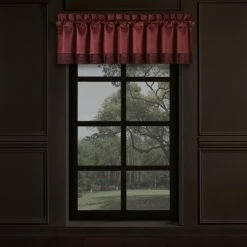 Discount 😉 Five Queens Court Chianti Window Straight Valance 💯
