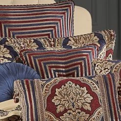 Alternative view of Hot Sale 🛒 Five Queens Court Middleton 18 Inch Square Embellished Decorative Throw Pillow 🔥