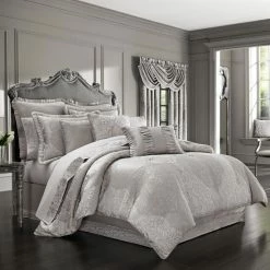 Alternative view of Best Pirce 🥰 Five Queens Court Lambert Silver Euro Sham 🧨