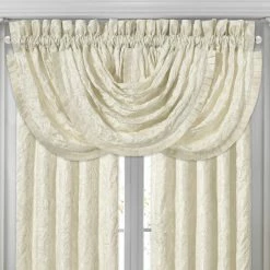 Alternative view of Deals ❤️ Five Queens Court Maddison Window Waterfall Valance 🌟