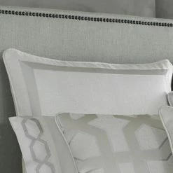 Hot Sale π Five Queens Court Kennedy Woven Mitered Geometric Euro Sham - 25x25 π₯