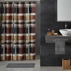 Alternative view of Top 10 🛒 Five Queens Court Preston Shower Curtain Amber 🎁