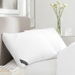 Cheapest π― Five Queens Court Elite 300 TC Cotton Sateen Allergen Barrier Down Alternative Pillow - White π₯