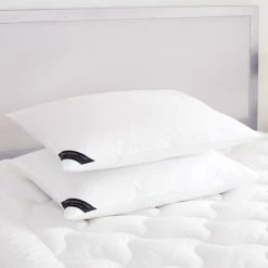 Alternative view of Best Sale ✨ Five Queens Court Elegance 233 TC Cotton Allergen Barrier Down Alternative Pillow 2 Pack - White 💯