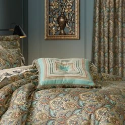 Alternative view of Outlet ✔️ Five Queens Court Vivianna 18 Inch Square Decorative Throw Pillow 💯