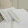 Cheapest ✨ Five Queens Court Montefiore Embroidered Pillow Case Pair Silver ❤️
