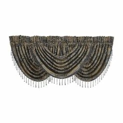 Alternative view of Wholesale ⌛ Five Queens Court Palmer Waterfall Window Valance ✨