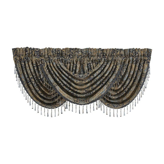 Wholesale ⌛ Five Queens Court Palmer Waterfall Window Valance ✨ 2 Wholesale ⌛ Five Queens Court Palmer Waterfall Window Valance ✨ - Image 2