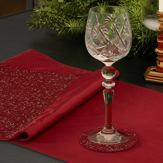 Budget π₯ Five Queens Court Shimmer π Christmas Coasters 4 Piece Set Crimson π₯ 1 Budget π₯ Five Queens Court Shimmer π Christmas Coasters 4 Piece Set Crimson π₯
