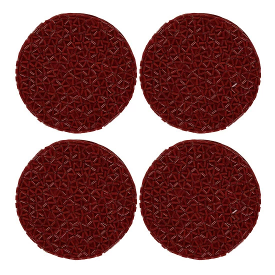 Budget π₯ Five Queens Court Shimmer π Christmas Coasters 4 Piece Set Crimson π₯ 3 Budget π₯ Five Queens Court Shimmer π Christmas Coasters 4 Piece Set Crimson π₯ - Image 3