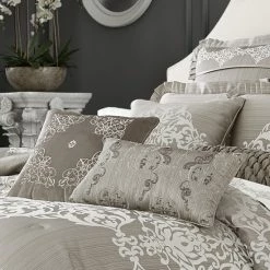 Best deal ⌛ Five Queens Court Camilla 18" Square Decorative Throw Pillow 🎁 -Five Queens Court Shop unnamed file 1834