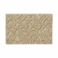 Alternative view of Cheap 😀 Five Queens Court Leo High Pile Damask Sculpted Bath Rug - 20 X 30 - 20 X 30 Gold 👍