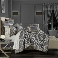 Wholesale π Five Queens Court Darwin Charcoal Comforter Set π₯°