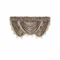 Alternative view of Budget ✔️ Five Queens Court Paulina Window Waterfall Valance ❤️