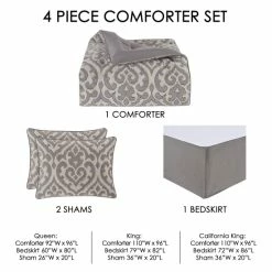 Alternative view of Hot Sale 🔥 Five Queens Court Belford Comforter Set 😉