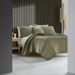 Alternative view of Hot Sale ✔️ Five Queens Court Miles Plush Coverlet White 🎁