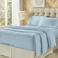Buy π Five Queens Court Royal Fit 800 Thread Count 4 Piece Bed Sheet Set White π