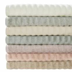 Alternative view of Discount 🌟 Five Queens Court Crete 2 Piece Turkish Towel Set Cloud 👏