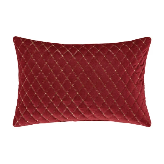 Best Pirce π Five Queens Court Gabriel Crimson Quilted Boudoir Decorative Throw Pillow π 1 Best Pirce π Five Queens Court Gabriel Crimson Quilted Boudoir Decorative Throw Pillow π