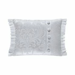 New 🎉 Five Queens Court Button Accent Luxe Boudoir Pillow Silver 😍 -Five Queens Court Shop unnamed file 419