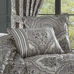 Alternative view of Hot Sale 🥰 Five Queens Court Silverstone Boudoir Decorative Throw Pillow ⭐