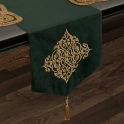 Alternative view of Flash Sale 💯 Five Queens Court Nicholas 🎅 Christmas Table Runner Crimson 🛒