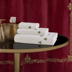 Best deal ⭐ Five Queens Court Clara 🎄 Christmas Bath Towel 😀