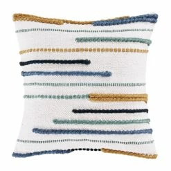 Flash Sale ❤️ Five Queens Court Wilda 18" Square Decorative Throw Pillow Blue 🎉