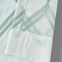 Alternative view of Budget 🤩 Five Queens Court Diamante Embroidered Grommet Window Semi-Sheer Panel 😍