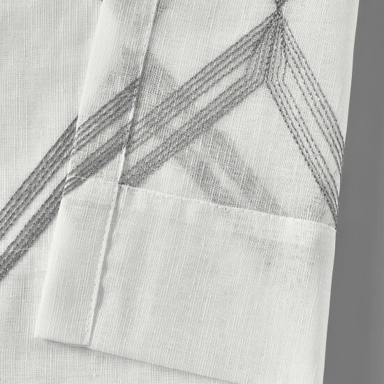 Budget π€© Five Queens Court Diamante Embroidered Grommet Window Semi-Sheer Panel π 8 Budget π€© Five Queens Court Diamante Embroidered Grommet Window Semi-Sheer Panel π - Image 8