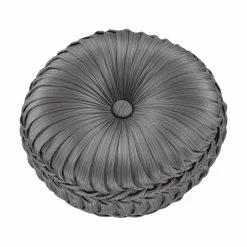 Best Pirce 🎁 Five Queens Court Houston Tufted Round Decorative Throw Pillow 👏