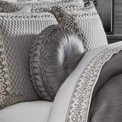 Alternative view of Best Pirce 🎁 Five Queens Court Houston Tufted Round Decorative Throw Pillow 👏