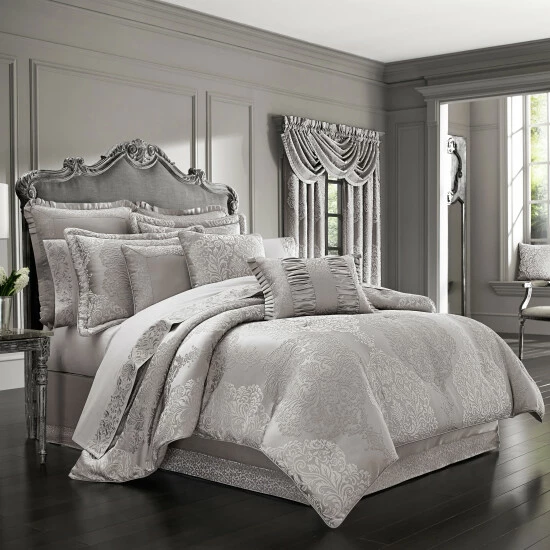 New π€© Five Queens Court Lambert Silver Comforter Set π₯ 1 New π€© Five Queens Court Lambert Silver Comforter Set π₯