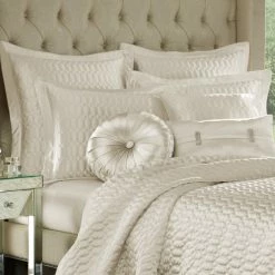 Alternative view of Flash Sale ✔️ Five Queens Court Saranda Geometric Quilt Natural 🧨