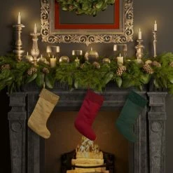 Budget ⌛ Five Queens Court Shimmer 🎁 Christmas Stocking Crimson 🔥 -Five Queens Court Shop unnamed file 655