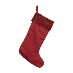 Budget ⌛ Five Queens Court Shimmer 🎁 Christmas Stocking Crimson 🔥 -Five Queens Court Shop unnamed file 660
