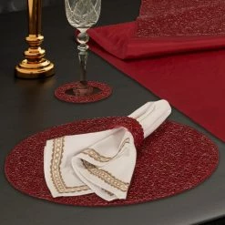Deals π Five Queens Court Shimmer π Christmas Chargers 2 Piece Set Evergreen π