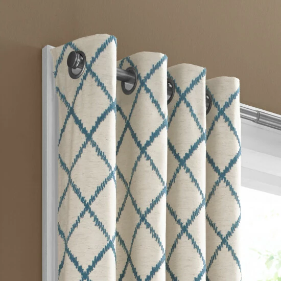Best deal π€© Five Queens Court Aidan Embroidery Grommet Window Panel Aqua π 5 Best deal π€© Five Queens Court Aidan Embroidery Grommet Window Panel Aqua π - Image 5