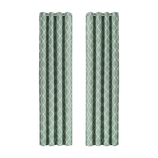 Best deal π€© Five Queens Court Aidan Embroidery Grommet Window Panel Aqua π 7 Best deal π€© Five Queens Court Aidan Embroidery Grommet Window Panel Aqua π - Image 7
