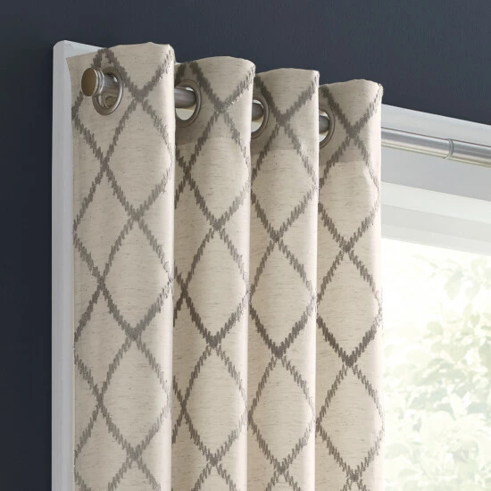Best deal π€© Five Queens Court Aidan Embroidery Grommet Window Panel Aqua π 8 Best deal π€© Five Queens Court Aidan Embroidery Grommet Window Panel Aqua π - Image 8